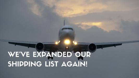 We've expanded our shipping list AGAIN! ✈️